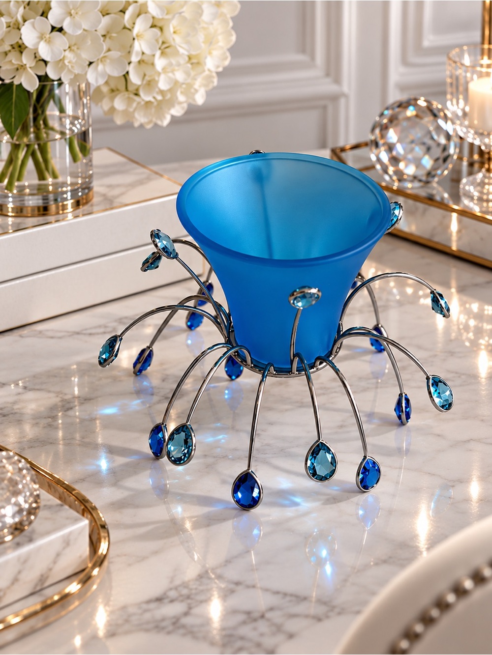 Swarovski - Yasmine Hurel blue tea light